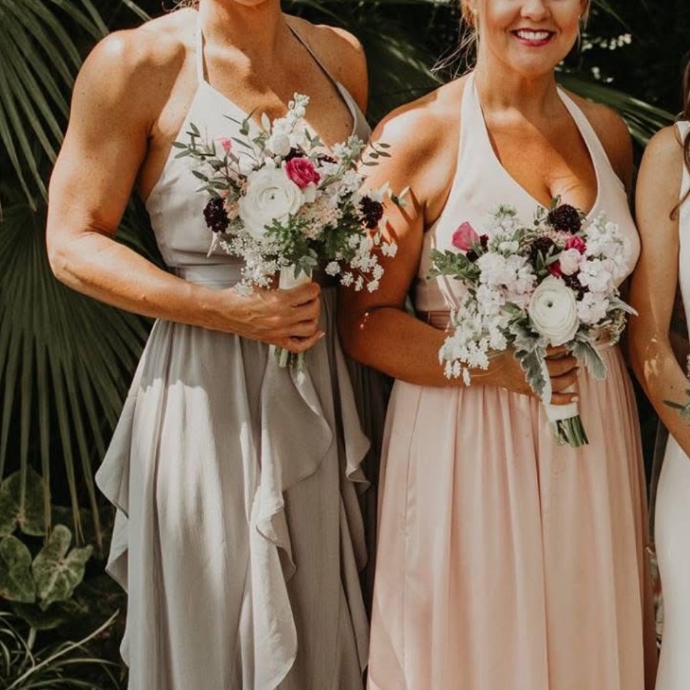 Elegant Gray Bridesmaid Dress - Picture 7 of 8